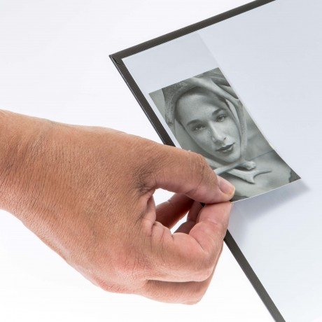 Porte-carte adhésif personnalisé en PVC transparent
