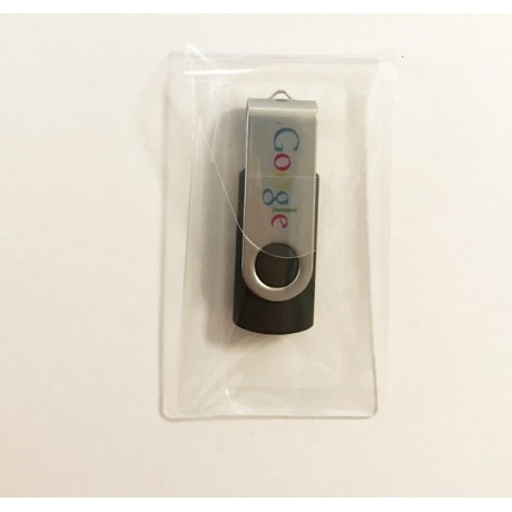 Pochette de clé USB carte de visite dos adhésif autocollant avec